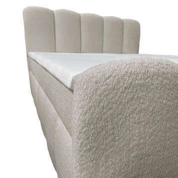 Boxspringbed Manitoba - Bouclé stof - 180 x 200 cm - Incl. O, Verzenden, Nieuw