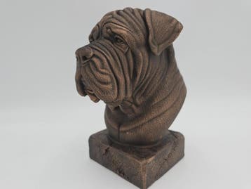 Bust of a neapolitan mastiff bust bust dog statue - home dec, Verzamelen, Beelden en Beeldjes, Verzenden, Nieuw