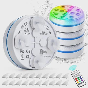 Waterdichte Onderwater LED Lamp met Afstandsbediening - 13 L, Verzenden, Nieuw
