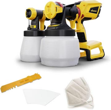 Accu Verfspuitsysteem | 1300ml | Tweedekansje OP=OP, Ophalen of Verzenden, Zo goed als nieuw, Verfspuit of Verfpomp