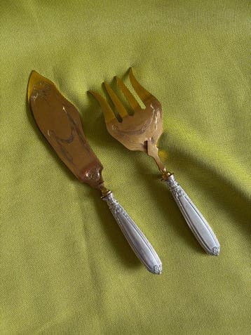 WMF / Geislingen - Serveerset voor vis - .800 zilver