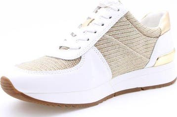 Michael Kors Maat 39  Allie Trainer Dames Sneaker White/Gold, Verzenden, Nieuw