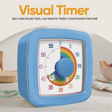 Visuele Timer 60 Minuten - Kinderen & Studenten - Zelfdiscip, Sport en Fitness, Verzenden, Nieuw
