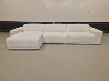 Veiling - Braga - Hoekbank - Showroommodel - Wit, Huis en Inrichting, Banken | Sofa's en Chaises Longues, Nieuw