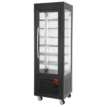 Vriesvitrine | 360L | Zwart | -5°C/-20°C | Geventileerd |, Verzenden, Nieuw in verpakking