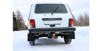 FOX Lada Niva 4x4 einddemper dwars uitgang rechts/links - 14, Verzenden, Nieuw
