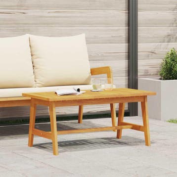 vidaXL Salontafel Olie naturel Massief Acaciahout, Verzenden, Nieuw