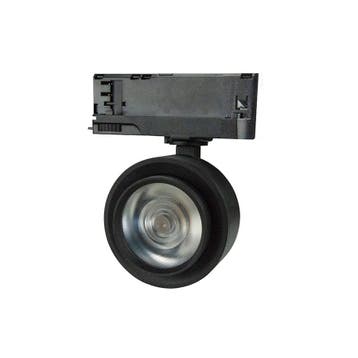 3-FASE RAILSPOT MIMAS 20W ZWART ZOOMABLE  20°-40°, Nieuw