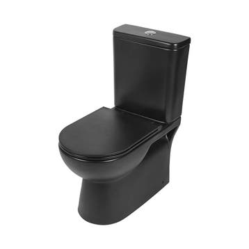 Toiletpot Differnz Staand Duoblok Rimless Mat Zwart, Doe-het-zelf en Verbouw, Sanitair, Ophalen of Verzenden, Nieuw, Overige typen