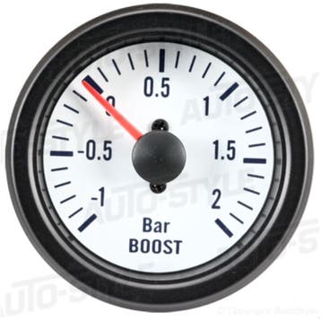 Performance Instrument Wit Turbodruk +2,0>1 bar 52mm, Ophalen of Verzenden, Nieuw