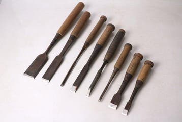 Japanese vintage chisel  Nomi - Werkgereedschap - Set van
