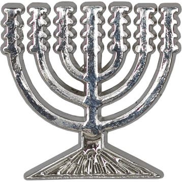 Reversspeld / broche met de Menorah / Menora in zilverkl..., Verzamelen, Speldjes, Pins en Buttons, Nieuw