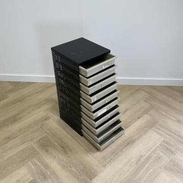 Galvanitas  schoolkast / ladekast vv 10 lades,  zwart -, Ophalen of Verzenden, Gebruikt