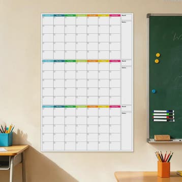Herbruikbare Driemaanden Whiteboard Kalender & Planbord - On, Verzenden, Nieuw