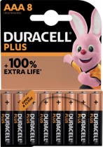 Duracell Duracell - batterij Plus 100% - AAA - 8 stuks, Ophalen of Verzenden