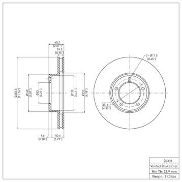 DFC 71-97 Jaguar XJS Front Brake Rotor, Ophalen of Verzenden, Nieuw