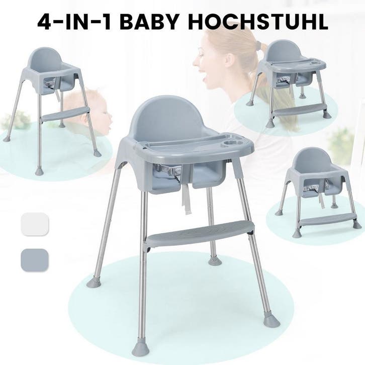 2dekans | Coast 4 in 1 babyshoedelstoel gemaakt van PP &, Huis en Inrichting, Stoelen, Grijs, Zo goed als nieuw, Ophalen of Verzenden