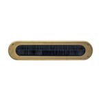 Intersteel Tochtwering ovaal 340x80mm - PVD messing, Tuin en Terras, Brievenbussen, Verzenden, Nieuw