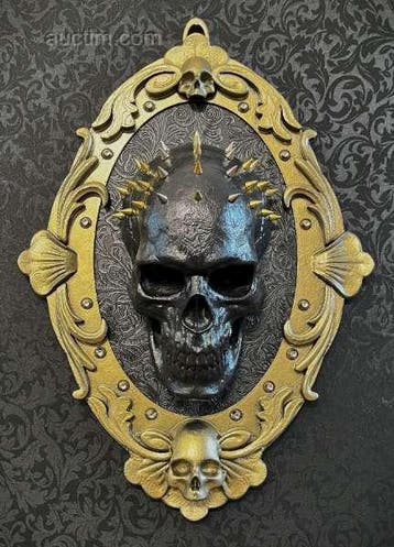 Beeld WT Horror Art The Black skull