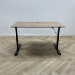 Eromes  slingerbureau 140x80 cm, havanna - antraciet, Huis en Inrichting, Bureaus, Ophalen of Verzenden, Gebruikt