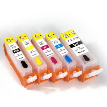 Geschikt Canon Pgi-525 & Cli-526 serie Navulbare cartridges, Nieuw, Cartridge, Inktmedia