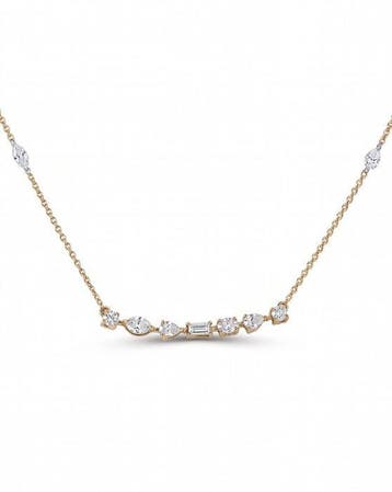 Halsketting - 14 karaat Geel goud - 1.01ct. tw. Diamant, Nieuw