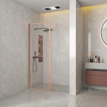 BC-2120-90-FFG douchewand 900x2000 mm 8 mm, Nieuw