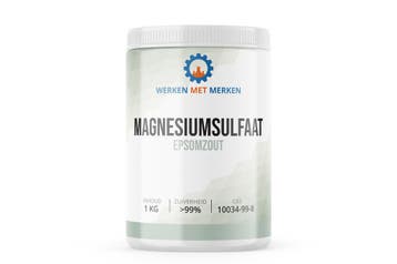 Wmm Chemie Magnesiumsulfaat 100 zuiver bitterzout 1 kg, Verzenden, Nieuw
