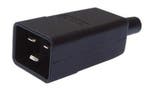 Ratio Electric C20 Mannelijke Stekker 16A Zwart - 70257, Verzenden, Nieuw, Overige typen