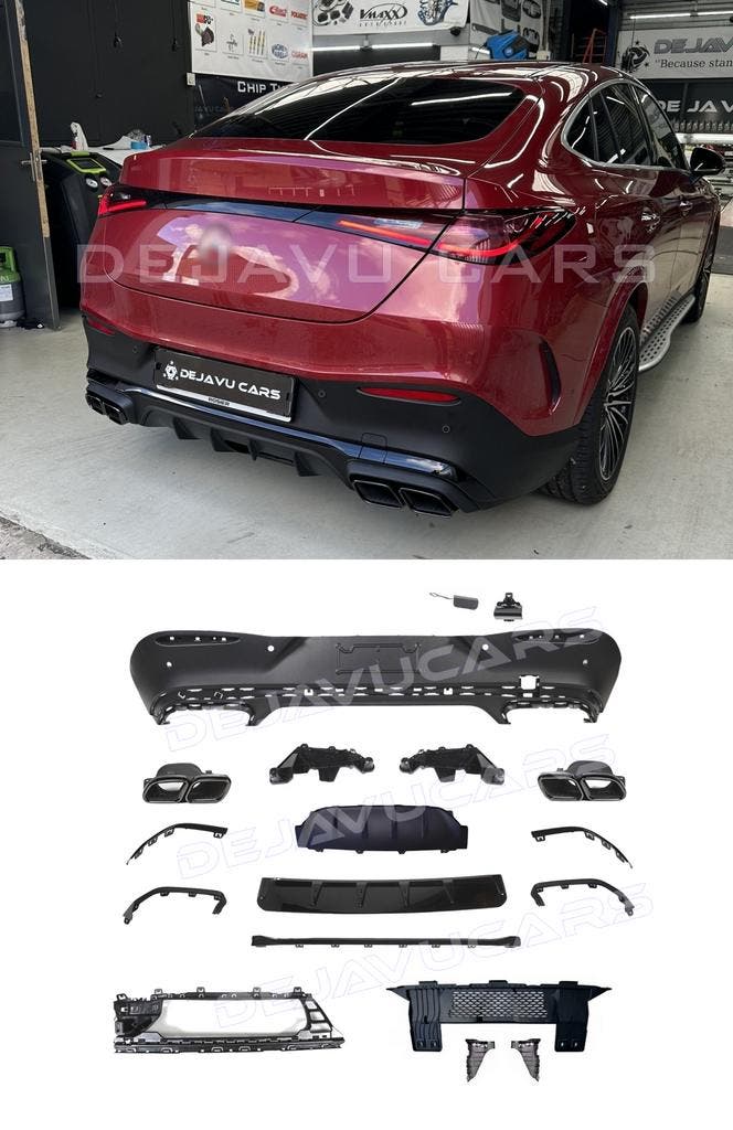 GLC63 AMG Look Diffuser voor Mercedes Benz GLC C254 Coupe, Auto diversen, Tuning en Styling, Ophalen of Verzenden