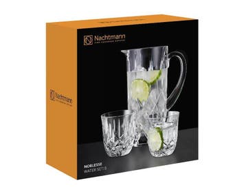 Luxe Nachtmann Noblesse Waterset 3 Nieuw incl. verzending NL, Glas of Glazen, Overige merken, Verzenden, Nieuw