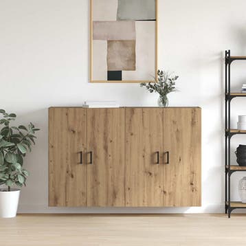 vidaXL Wandkast 2 pcs Artisan Eiken 69,5 x 34 x 90 cm, Minder dan 50 cm, Verzenden, Nieuw, Minder dan 100 cm
