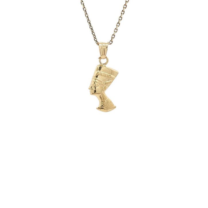 Gouden vintage Nefertiti hanger 18 kt, Sieraden, Tassen en Uiterlijk, Kettinghangers, Ophalen of Verzenden