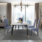 24goodz Set van 4 Eetkamerstoelen - Comfortabele Hoge Rugleu, Huis en Inrichting, Stoelen, Verzenden, Nieuw