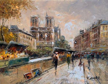 Christof Vevers (1962) - Paris - Quais de Seine - Les, Antiek en Kunst