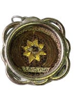 Reliekhouder - Legering, Papier, Textiel, Glas - 20e eeuw -