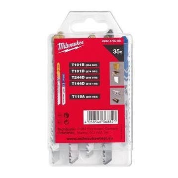 Milwaukee decoupeerzaag zaagbladen set 35-delig Nieuw, Ophalen of Verzenden, Nieuw
