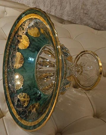 ISMIE LUX - Tafelmiddenstuk - Imperiale opzet in glas met