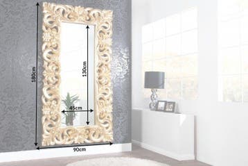 Elegante wandspiegel VENICE 180x90cm goud antieke barokstijl, Huis en Inrichting, Woonaccessoires | Spiegels, Ophalen of Verzenden