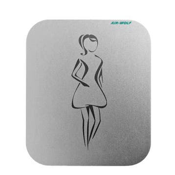 GGM Gastro | AIR-WOLF | Deurbord Dames - zelfklevend - RVS, Verzenden, Nieuw, Overige typen