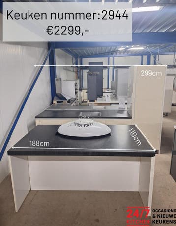 Complete  Keuken compleet met apparatuur DIRECT BESCHIKBAAR, Verzenden, Zo goed als nieuw, Met kookeiland