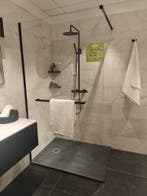 Inloopdouche 120cm mat zwart profiel - 0037, Ophalen, Nieuw, Glas, Douche