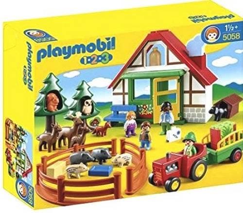 Playmobil 1.2.3 Boswachtershuis met Dieren - 5058 (Nieuw), Kinderen en Baby's, Speelgoed | Playmobil, Nieuw, Verzenden