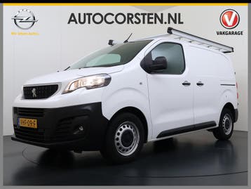 Peugeot Expert 2.0HDI 123PK 3-Persoons Euro 6 Imperiaal 2X S, Gebruikt, Leder en Stof, Wit, Lease