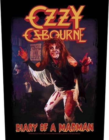 Ozzy Osbourne Diary of a Madman - Rugpatch off. merchandise, Ophalen of Verzenden, Nieuw, Kleding