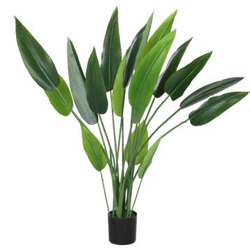 Kunstplant, Kunstmatige Plant, Cementpot, 18 Bladeren, Kunst, Verzenden, Nieuw