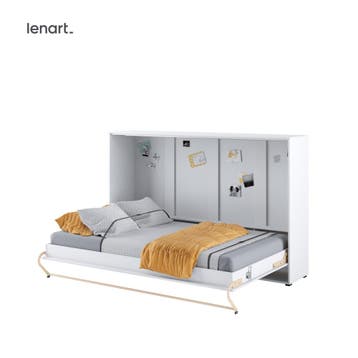 Lenart Concept Pro Horizontaal Opklapbed 120x200 - Wit, Nieuw