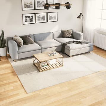 vidaXL Vloerkleed OVIEDO laagpolig 200x280 cm beige, Verzenden, Nieuw, Beige