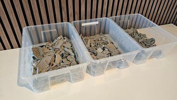 Lego Onderdelen - 1000 Pieces - Light Bluish Gray, Nieuw