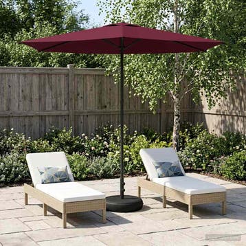 vidaXL Tuinparasol met Basis 270 x 270 cm Polyester, Verzenden, Nieuw, 2 tot 3 meter